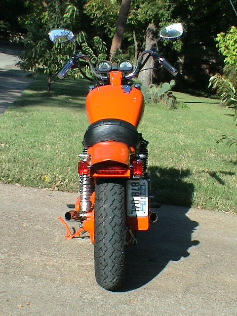 xj650 blog Custom Orange 1981 XJ650 Maxim Front View